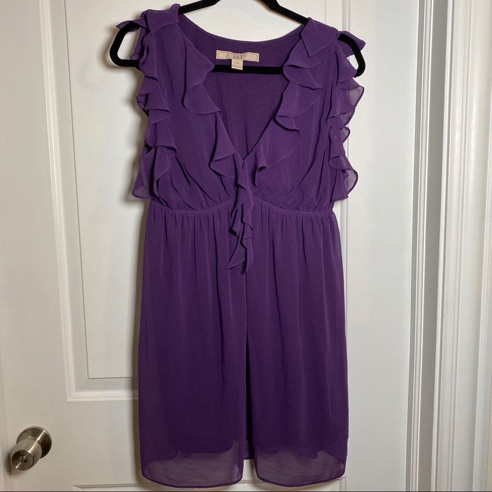 Forever 21 Ruffled Purple Dress